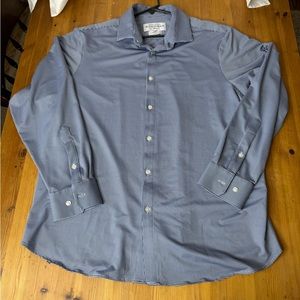 Mizzen+Main Spinnaker Collection Shirt XXL Standard Fit Blue Plaid Button Up